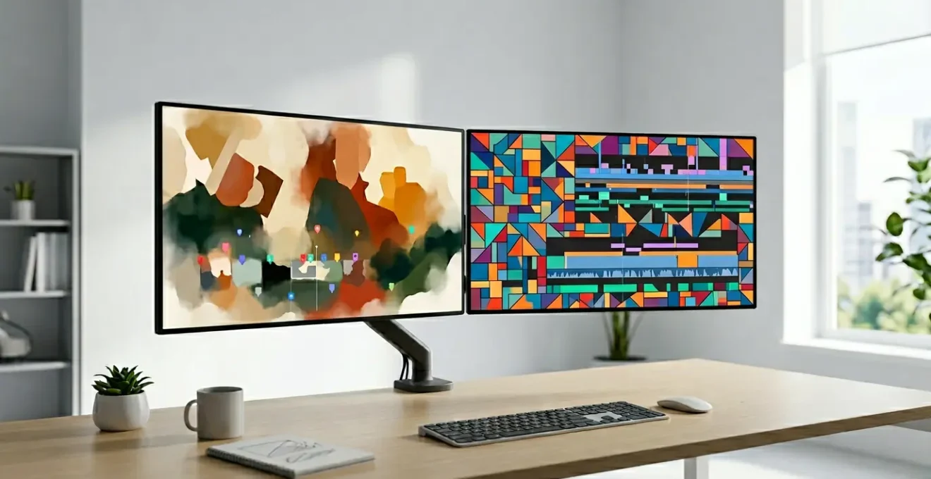 Split screen comparison of video editing workstations showing collaborative review interfaces