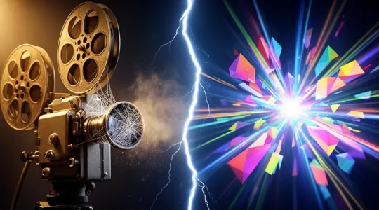 Split screen composition showing contrasting approaches to video intros for modern brand retention
